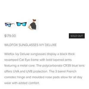 Wildfox | Accessories | Wildfox Ivy Sharp Mirrored Cat Eye  display picture 3